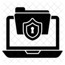 Seguridad de la carpeta de la computadora  Icono