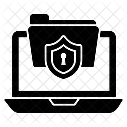 Seguridad de la carpeta de la computadora  Icono