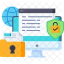Delitos Ciberneticos Seguridad Cibernetica Seguridad De La Informacion Icono