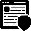 Seguridad de la página web  Icono