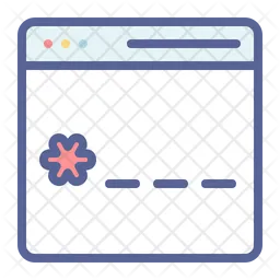 Seguridad de la página web  Icono