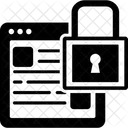 Seguridad de la página web  Icono