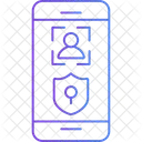 Seguridad del perfil móvil  Icono