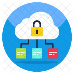 Seguridad de la red en la nube  Icono