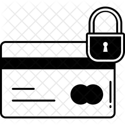 Seguridad de la tarjeta de crédito  Icono