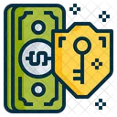 Seguridad Dinero Escudo Icono