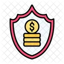 Dinero Proteccion Del Dinero Seguridad Icono