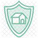 Icono De Linea Duotono De Seguridad Para El Hogar Icono