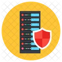 Seguridad Del Servidor Proteccion Del Servidor Base De Datos Segura Icono