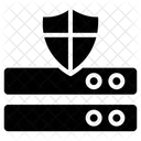 Seguridad Del Servidor Proteccion Del Servidor Seguridad De Datos Icono