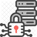 Seguridad Del Servidor Base De Datos Almacenamiento Icono