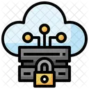 Seguridad del servidor en la nube  Icono