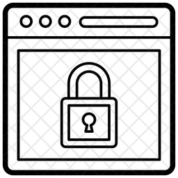 Seguridad del sitio web  Icono