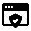 Seguridad del sitio web  Icono