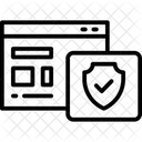 Seguridad del sitio web  Icono