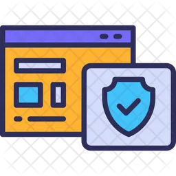 Seguridad del sitio web  Icono