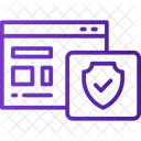 Seguridad del sitio web  Icono