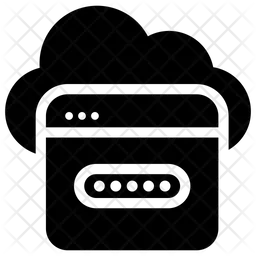 Seguridad del sitio web en la nube  Icono