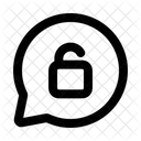 Seguridad Desbloquear Chat Bloquear Seguridad Icono