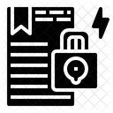 Seguridad de documentos  Icono