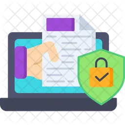 Seguridad de documentos  Icono