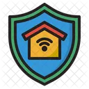 Seguridad De Hogar Inteligente Hogar Inteligente Escudo Icono