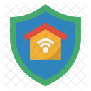 Seguridad De Hogar Inteligente Hogar Inteligente Escudo Icono