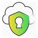 Seguridad en la nube  Icono