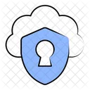 Seguridad en la nube  Icono