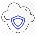 Datos Seguridad Nube Icono