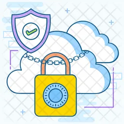 Seguridad en la nube  Icono