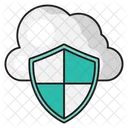 Seguridad en la nube  Icono