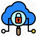 Seguridad en la nube  Icono