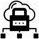 Seguridad Computacion En La Nube Datos Icono