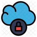 Nube Datos Bloqueo Icono