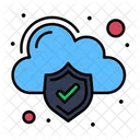 Seguridad en la nube  Icono