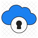 Seguridad en la nube  Icono