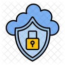 Nube Seguridad Proteccion De La Nube Icono