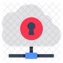 Red de seguridad en la nube  Icono