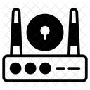 Seguridad Del Enrutador Wifi Inalambrico Icono