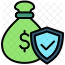 Proteccion Financiera Proteccion Del Dinero Seguridad Icono