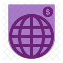 Seguridad Monetaria Global Global Dinero Icono