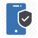 Seguridad móvil verificada  Icono