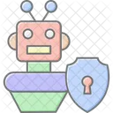 Robot Seguridad Inteligencia Artificial Icon