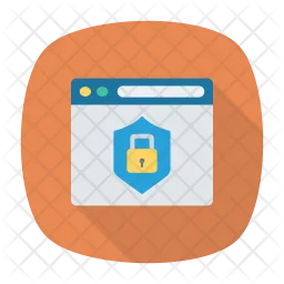Seguridad del sitio web  Icono