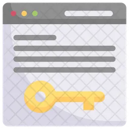 Seguridad del sitio web  Icono