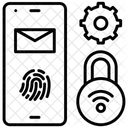 Seguridad del teléfono inteligente  Icono