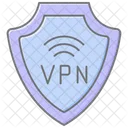 Icono De Color Lineal De Seguridad Vpn Icono