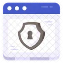 Seguridad Web Proteccion Web Sitio Web Seguro Icono