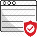 Seguridad Web Cortafuegos Cifrado Icono